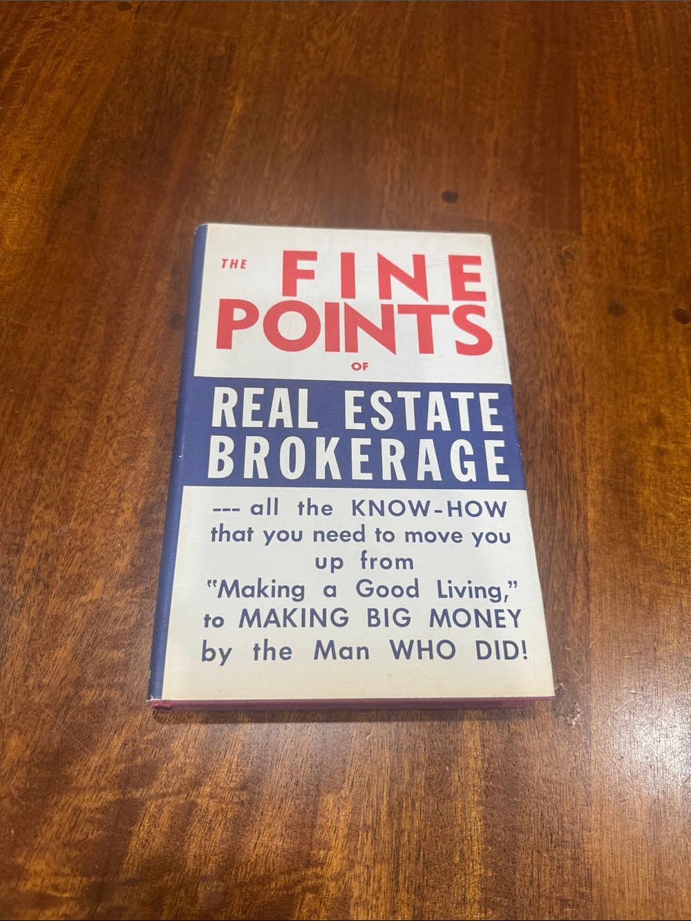 Vintage 'The Fine Points of Real Estate Brokerage' Book from 1963 Robert Kent